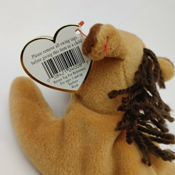 Ty The Beanie Baby Collections Brown Derby The Horse Soft Plush Toy 8X4 In - Picture 9 of 9
